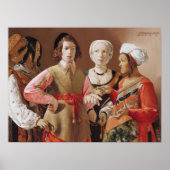Georges de La Tour Fortune Teller Schilderkunst Poster (Voorkant)