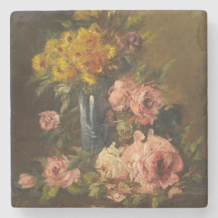 Georges Jeannin bloem Stenen Onderzetter