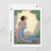 Georges Lepape Deco Mode Springtime Briefkaart (Voorkant / Achterkant)