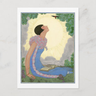 Georges Lepape  Deco Mode Springtime Briefkaart