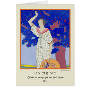 Georges Lepape Vintage de Mode Les Cerise van het