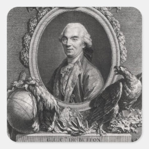 Georges-Louis Leclerc Comte de Buffon Vierkante Sticker