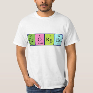 Georges periodiek table name shirt