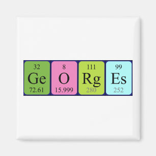 Georges periodieke table name magnet magneet