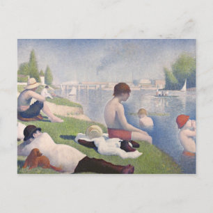 Georges Pierre Seurat Bathers at Asni � res, 188 Briefkaart
