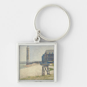Georges Pierre Seurat De vuurtoren van Honfleur Sleutelhanger