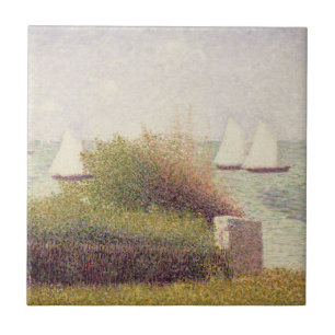 Georges Pierre Seurat   La Rade de Grandcamp Tegeltje
