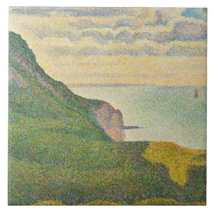 Georges Pierre Seurat Saap in Port-en-Bessin Tegeltje