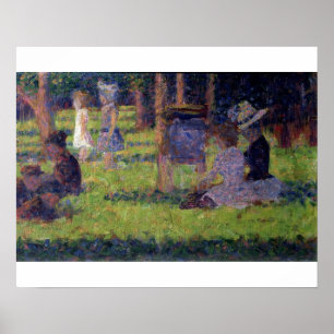 Georges Pierre Seurat Studie naar 'Een zondag la Poster