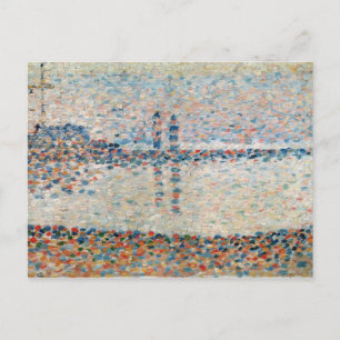 Georges Pierre Seurat Studie naar het Kanaal bij Briefkaart