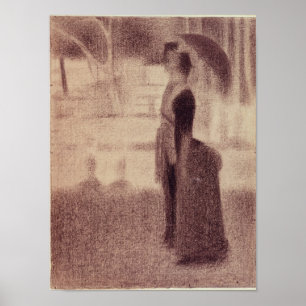 Georges Pierre Seurat Studie voor de zondagmidda Poster