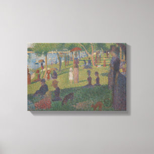 Georges Pierre Seurat Studie voor een Zondag op Canvas Afdruk