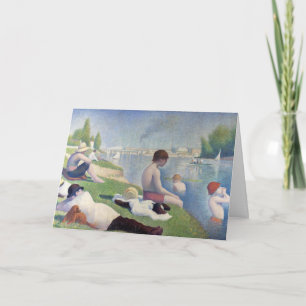 Georges Seurat - Badenden bij Asnieres Kaart