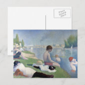 Georges Seurat Bathers in Asnières Briefkaart (Voorkant / Achterkant)