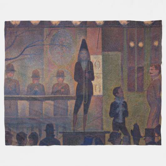 Georges Seurat - Circus Slideshow Fleece Deken (Voorkant (Horizontaal))