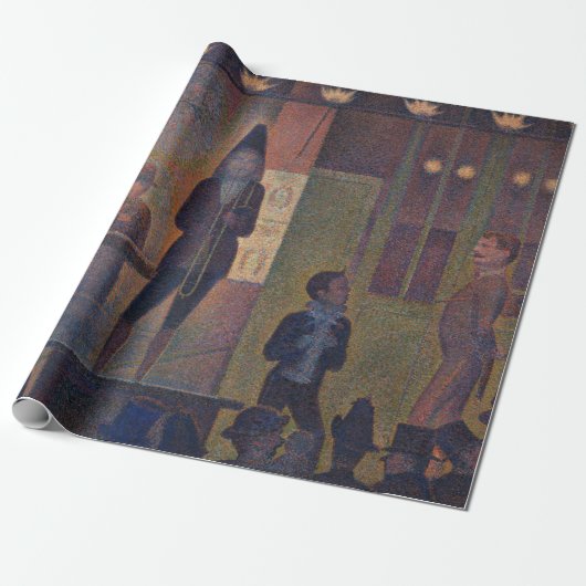 Georges Seurat - Circusattractie Cadeaupapier (Uitgerold)