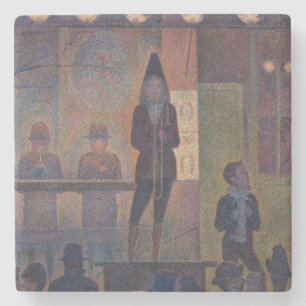 Georges Seurat - Circusattractie Stenen Onderzetter