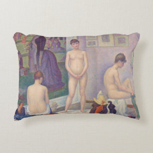 Georges Seurat - De modellen Accent Kussen