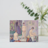 Georges Seurat - De Modellen Briefkaart (Staand voorkant)