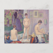 Georges Seurat - De Modellen Briefkaart (Voorkant)