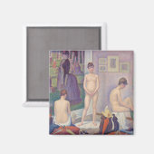 Georges Seurat - De modellen Magneet (Voorkant / Achterkant)