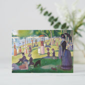 Georges Seurat - Een zondag op La Grande Jatte Bedankkaart (Staand voorkant)