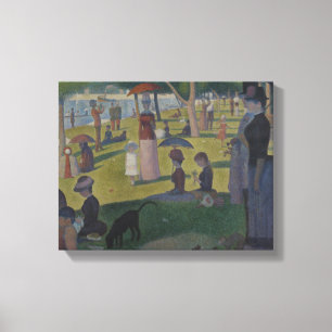 Georges Seurat - Een zondag op La Grande Jatte Canvas Afdruk