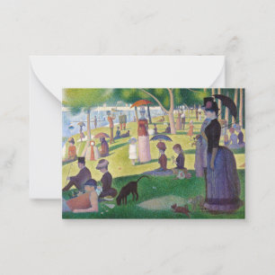 Georges Seurat - Een zondag op La Grande Jatte Notitiekaartje