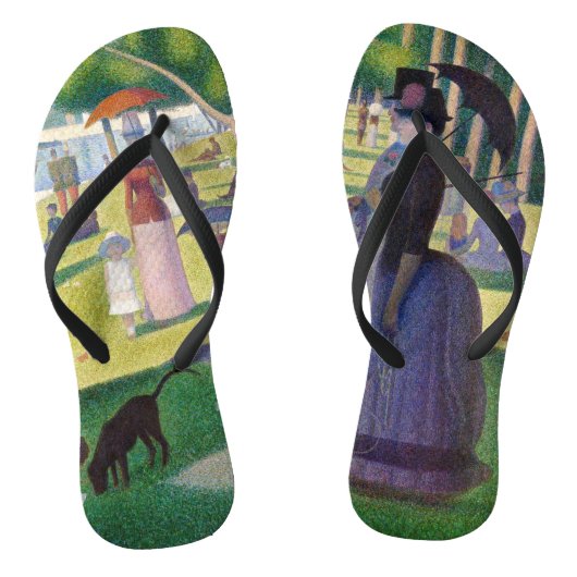 Georges Seurat - Een zondag op La Grande Jatte Teenslippers (Voetbed)