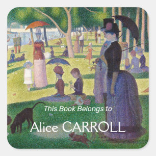 Georges Seurat - Een zondag op La Grande Jatte Vierkante Sticker