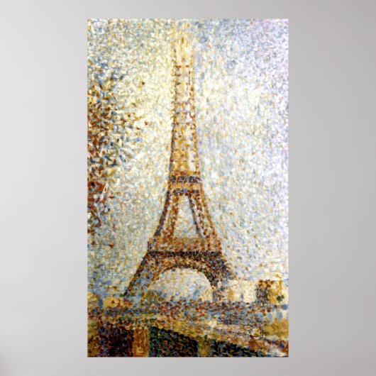 Georges Seurat Eiffel Tower Pointillism Poster (Voorkant)