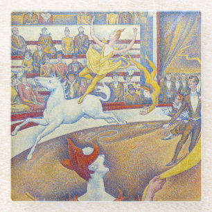 Georges Seurat - Het Circus Glazen Onderzetter