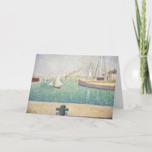 Georges Seurat - Ingang van de haven van Honfleur Kaart