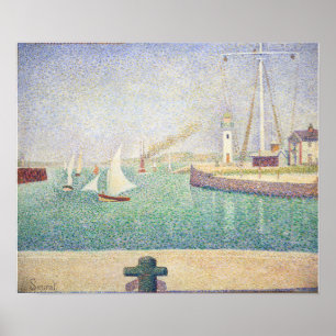 Georges Seurat - Ingang van de haven van Honfleur Poster