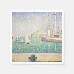 Georges Seurat - Ingang van de haven van Honfleur Servet