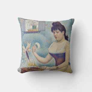 Georges Seurat - Jonge vrouw die zich poedert Kussen