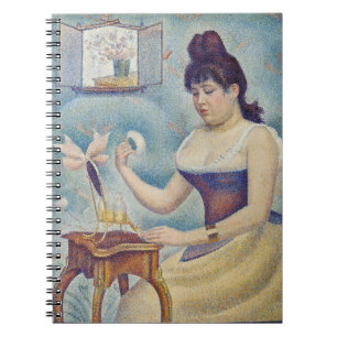 Georges Seurat - Jonge vrouw die zich poedert Notitieboek