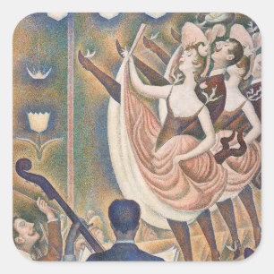 Georges Seurat - Le Chahut Vierkante Sticker