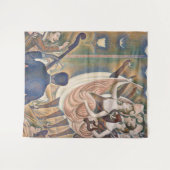 Georges Seurat - Le Chahut Wandkleed (Voorkant (horizontaal))