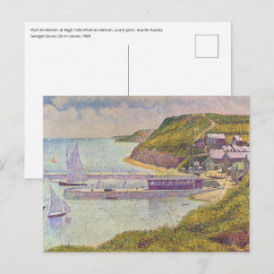 Georges Seurat - Port-en-Bessin bij hoog tij Briefkaart