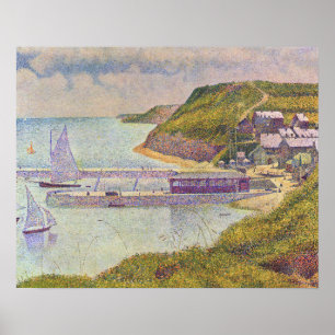 Georges Seurat - Port-en-Bessin bij hoog tij Poster