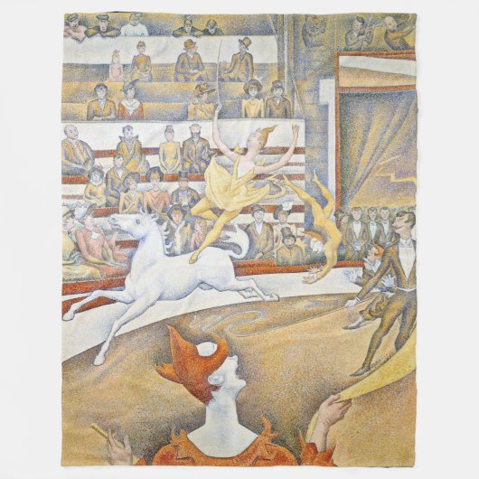 Georges Seurat - The Circus Fleece Deken (Voorkant)
