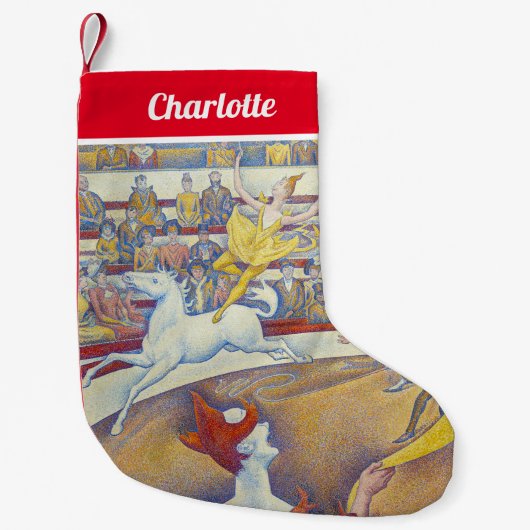 Georges Seurat - The Circus Kleine Kerstsok (Voorkant)