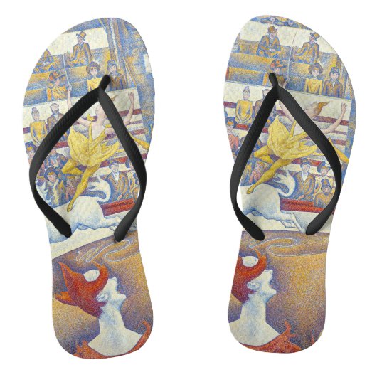 Georges Seurat - The Circus Teenslippers (Voetbed)