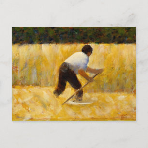 Georges Seurat - The Mower Briefkaart