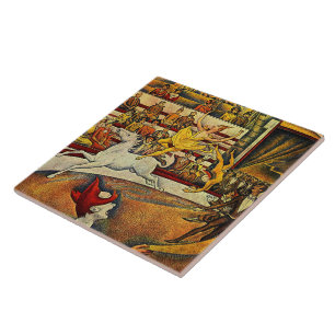 Georges Seurat's het Circus (1891) Tegeltje