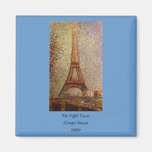 Georges Seurat's Painting: The Eiffel Tower (1889) Magneet