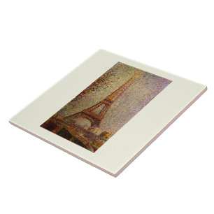 Georges Seurat's Painting: The Eiffel Tower (1889) Tegeltje