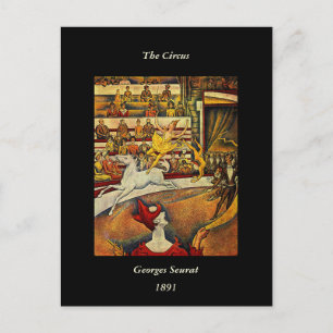 Georges Seurat's The Circus (1891) - Clown & Rider Briefkaart