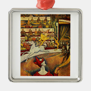 Georges Seurat's The Circus (1891) Metalen Ornament